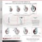 Service Caster 8 Inch Poly on Aluminum Caster Set with 2 Brakes/Swivel Lock 2 Rigid SCC SCC-30CS820-PAB-TLB-BSL-2-R-2 - alternate 3